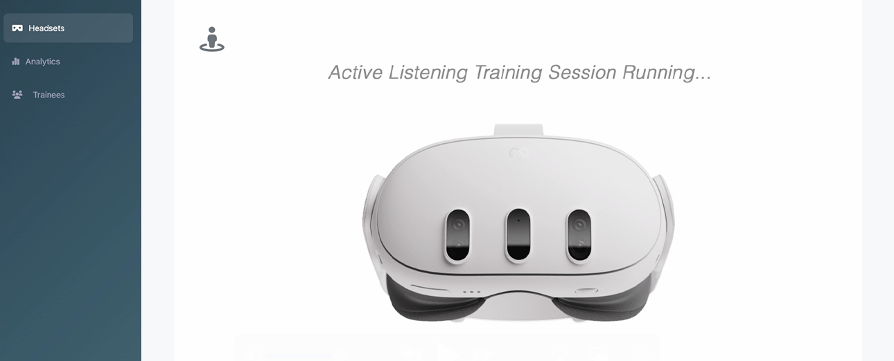 VR Dashboard for Soft Skills Training